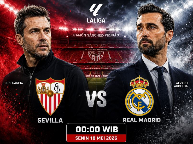 Jadwal Live Streaming Sevilla vs Real Madrid: Momentum Bagus Los Nervionenses, Kick-off Senin (18/05) Dini Hari WIB