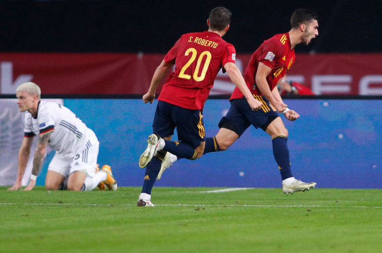 Hasil Laga-laga UEFA Nations League: Spanyol Bantai Jerman 6-0
