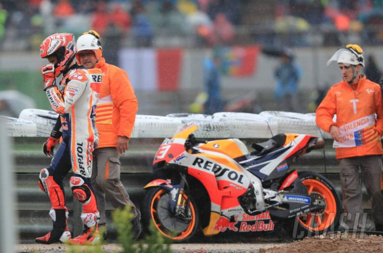 Bantah Masukan Tim, Jadi Penyebab Marc Marquez Kecelakaan di MotoGP Valencia