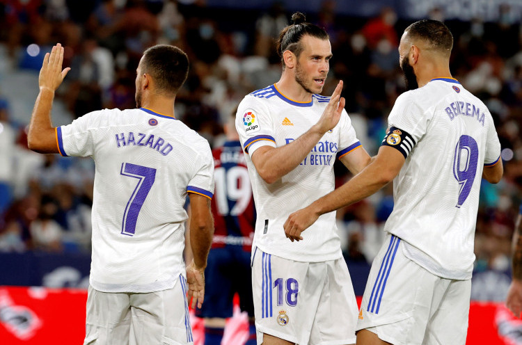 Levante 3-3 Madrid: Akhir Puasa Gol Bale, Vinicius Super-sub