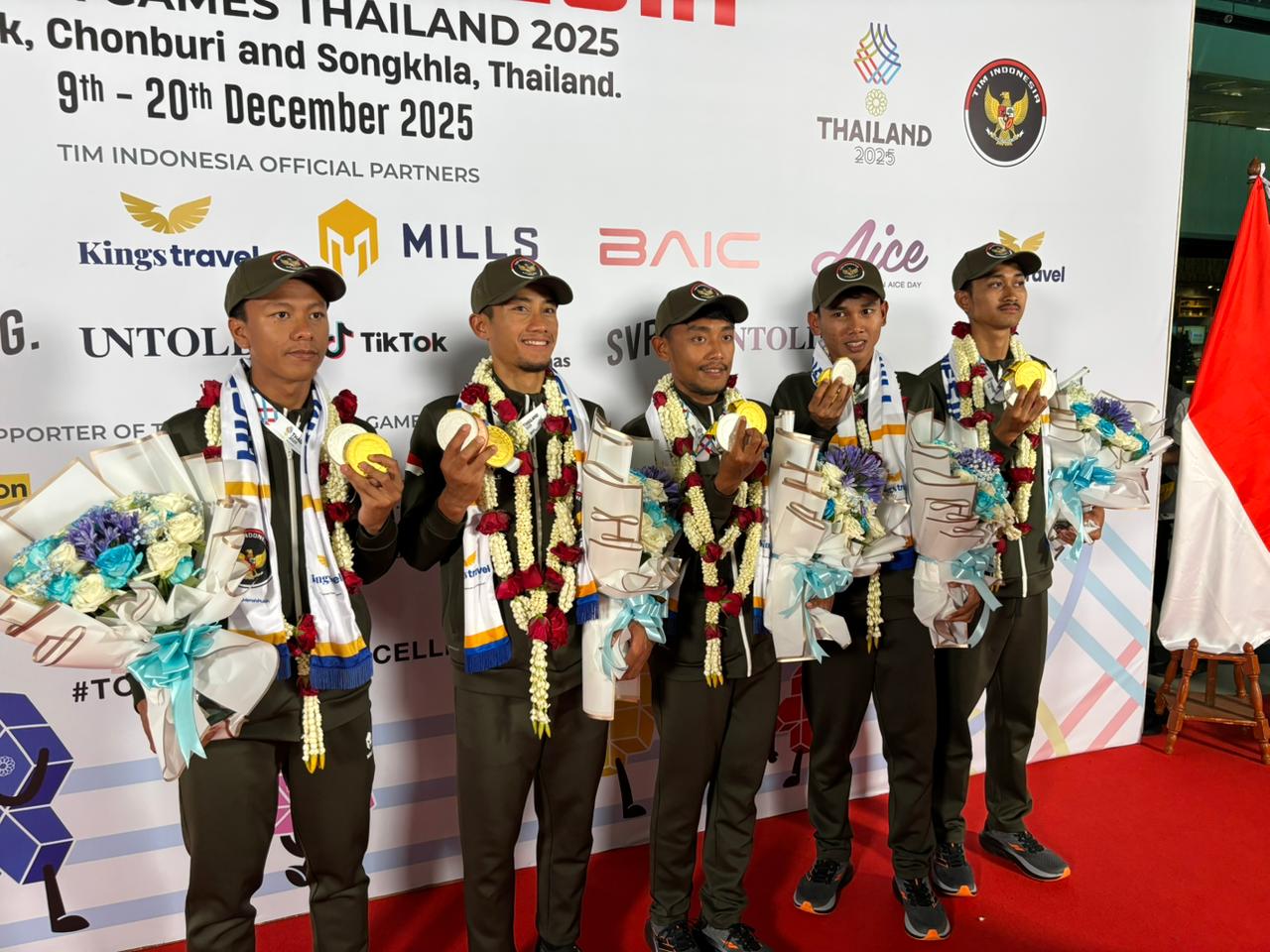 Resep Tim Balap Sepeda Indonesia Raih 3 Emas, 4 Perak, dan 1 Perunggu di SEA Games 2025