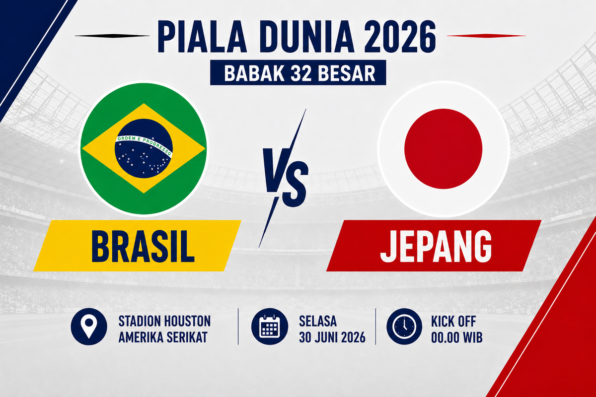 Prediksi dan Statistik Brasil vs Jepang: Ambisi Samurai Biru Jegal Vinicius Junior Cs