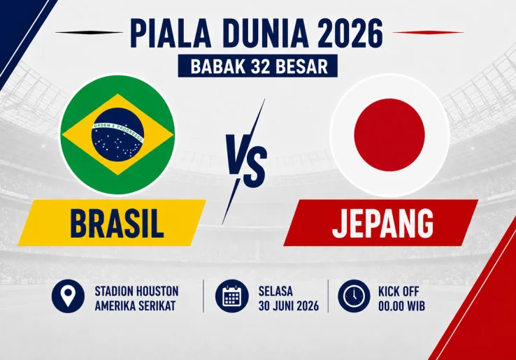 Prediksi dan Statistik Brasil vs Jepang: Ambisi Samurai Biru Jegal Vinicius Junior Cs