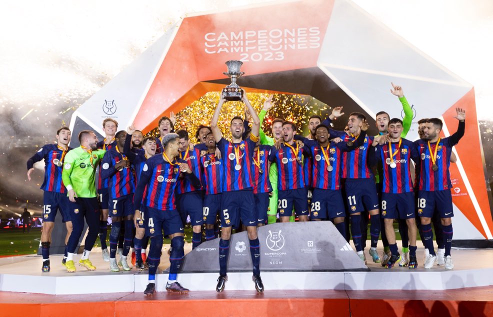 7 Fakta Menarik Kesuksesan Barcelona Juara Piala Super Spanyol 2023