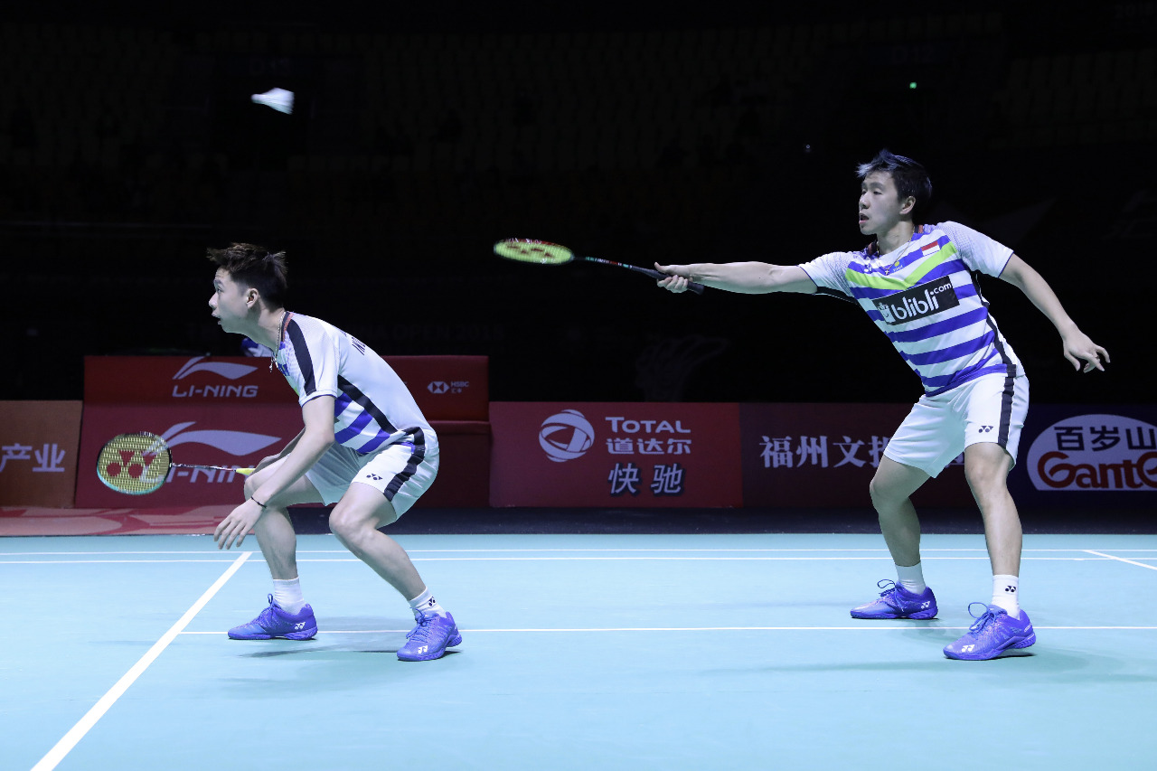 Kevin / Marcus Melaju ke Final Fuzhou China Open 2018