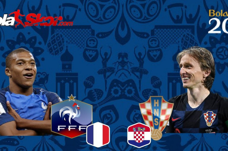 Susunan Pemain Prancis Vs Kroasia: Kedua Tim Turunkan Pemain Terbaik