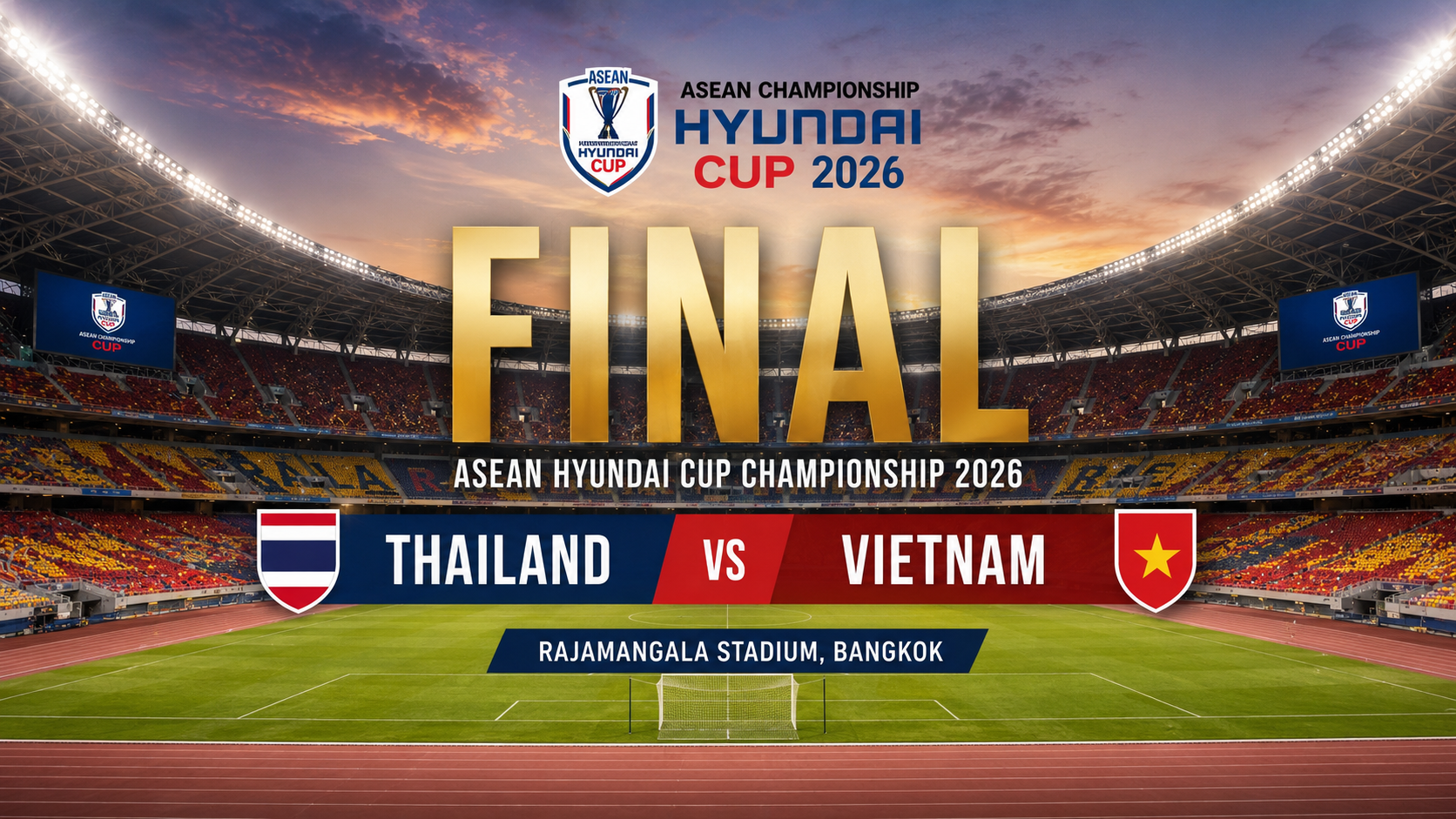Cara Menonton dan Link Streaming Thailand vs Vietnam di Final Piala AFF 2026
