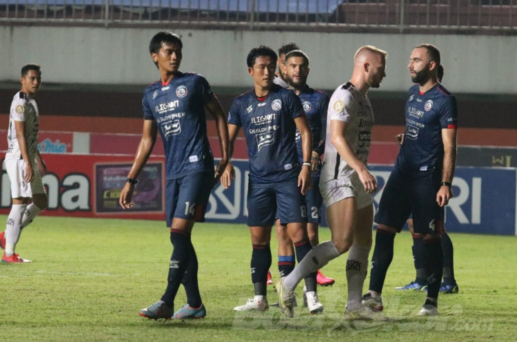 Arema FC Tetap Puas Tren Positif Berlanjut meski Tak Menang