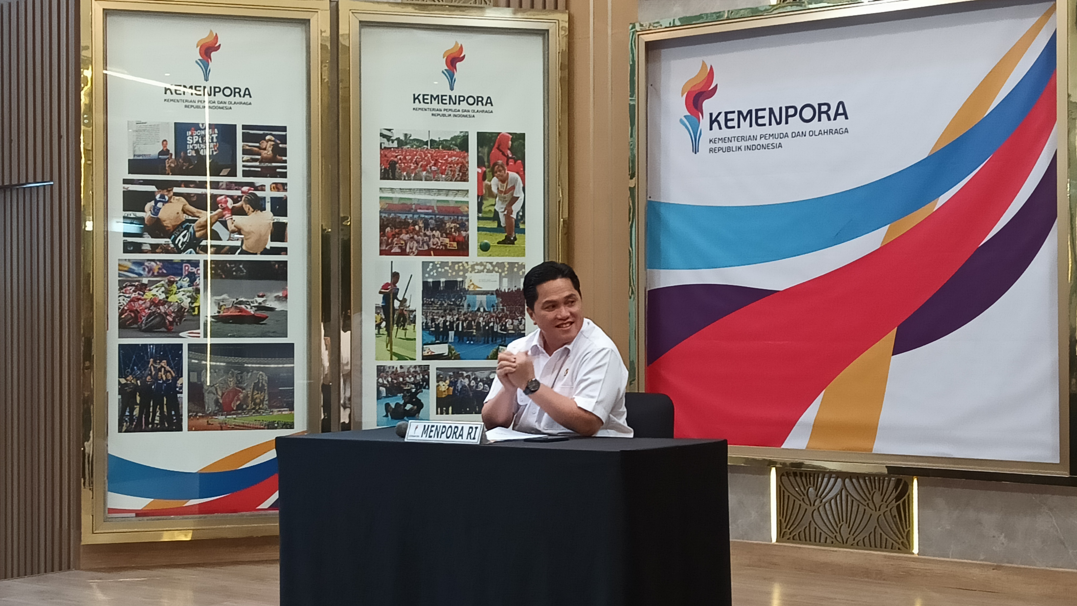 Menpora Erick Thohir Pastikan Indonesia Tetap Menjalankan Blueprint yang Sudah Dirancang
