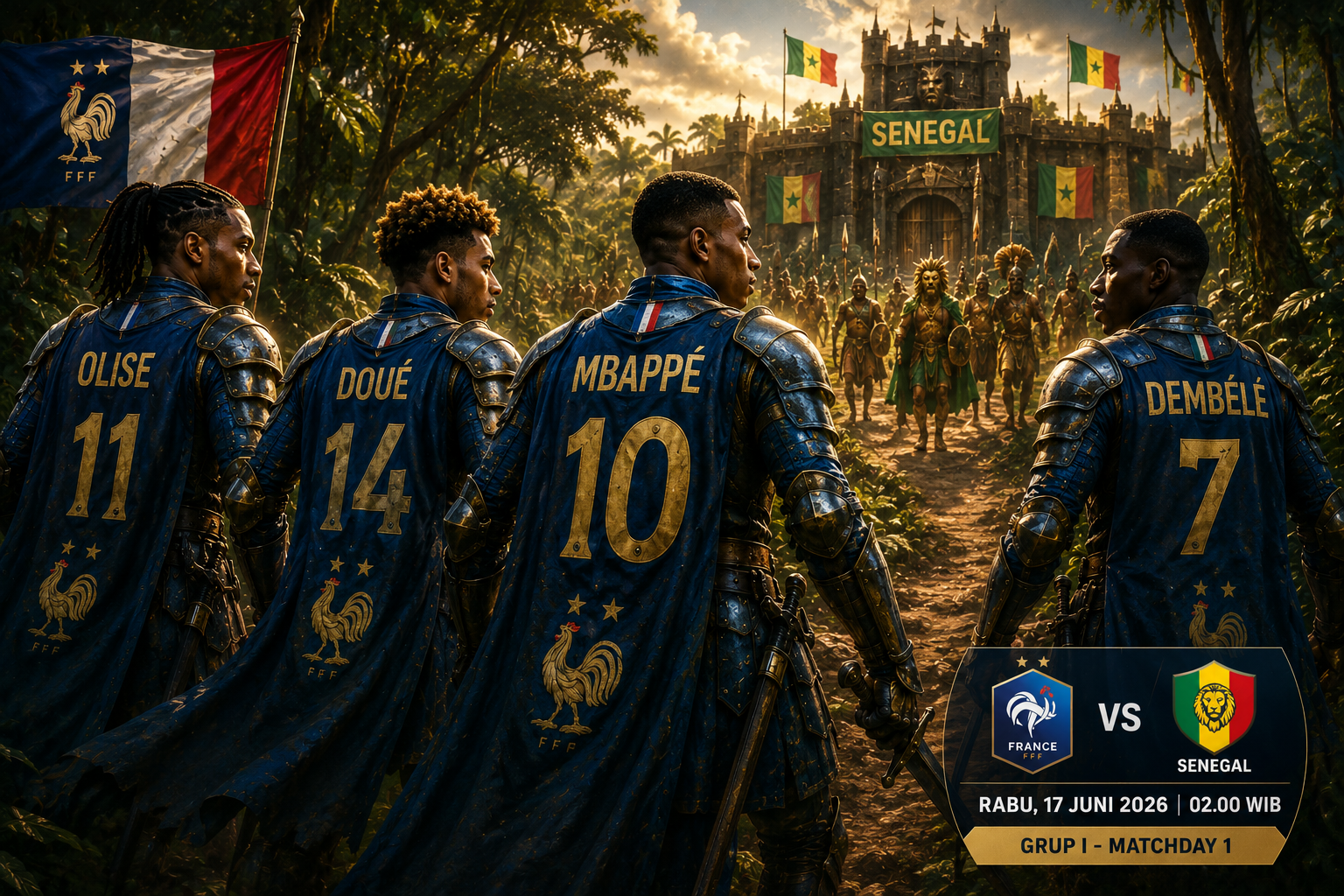 Prediksi dan Statistik Prancis vs Senegal: Les Bleus Punya Kenangan Buruk