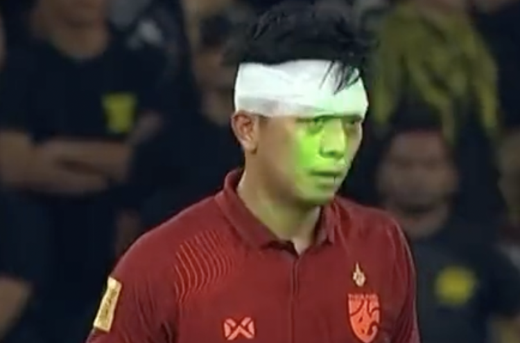 Kemenangan Timnas Malaysia atas Thailand Dinodai Gangguan Laser