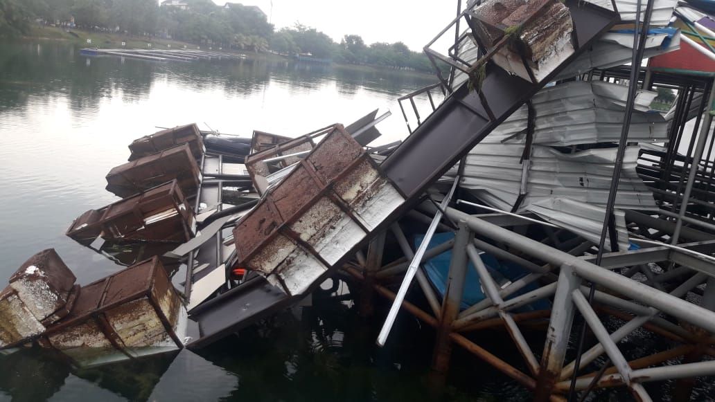 Kawasan JSC Masih Ditutup Akibat Angin Puting Beliung