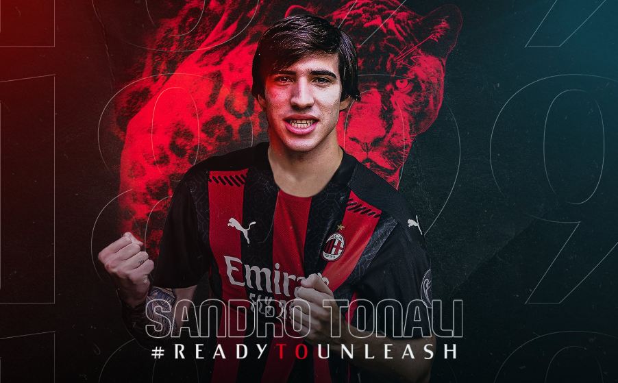 Resmi Gabung AC Milan, Sandro Tonali Kenakan Nomor Punggung Gennaro Gattuso