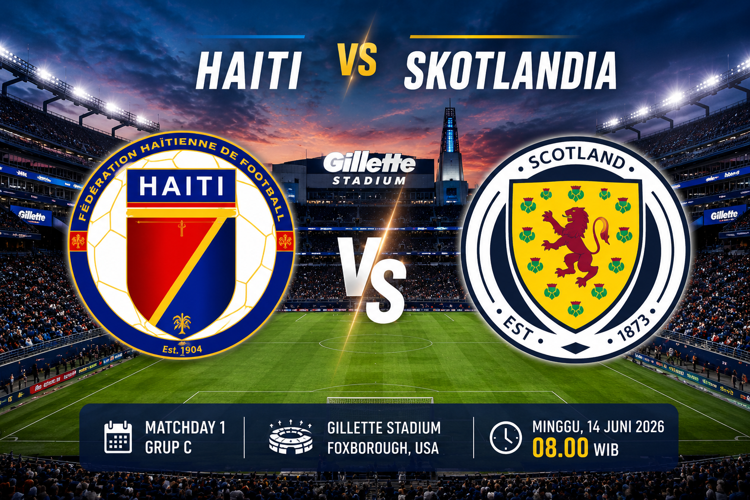Prediksi dan Statistik Haiti vs Skotlandia: Berat Sebelah