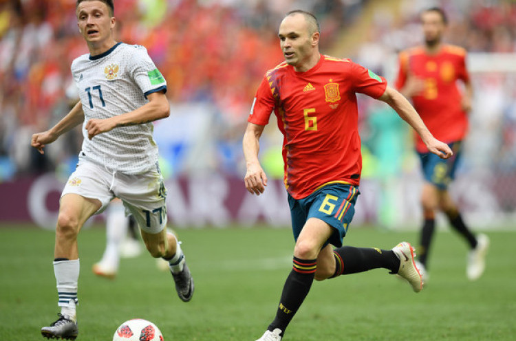 Piala Dunia 2018: Andres Iniesta Putuskan Pensiun dari Timnas Spanyol