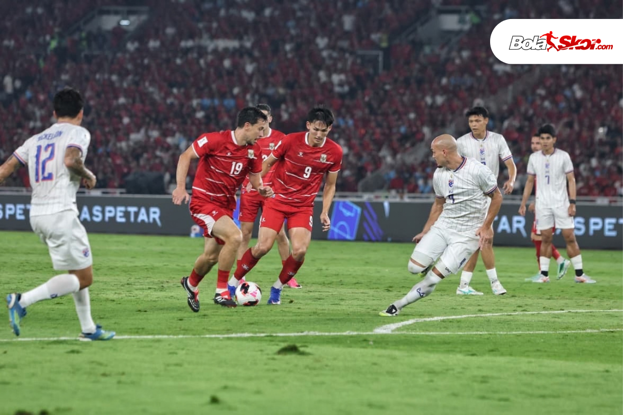 Hasil Indonesia vs Thailand: Babak Pertama, Sama Kuat di SUGBK