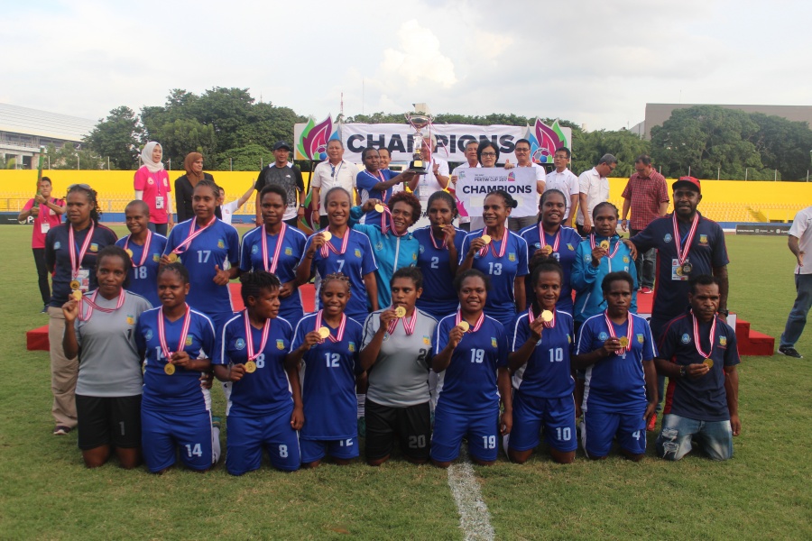 Kalahkan Kalimantan Barat, Papua Juara Piala Pertiwi 2017