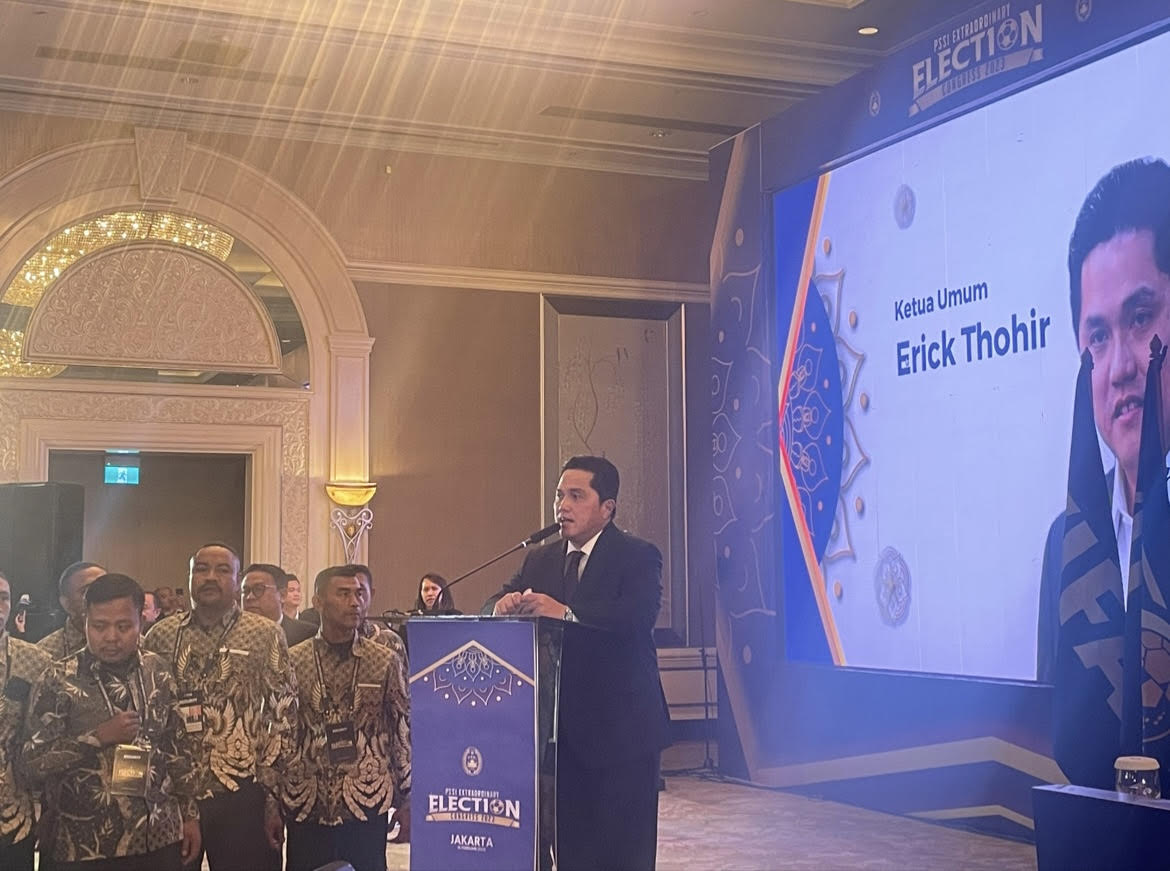 Pidato Kemenangan Erick Thohir sebagai Ketum PSSI 2023-2027: Ayo Rajut Sepak Bola dengan Hati dan Cinta!