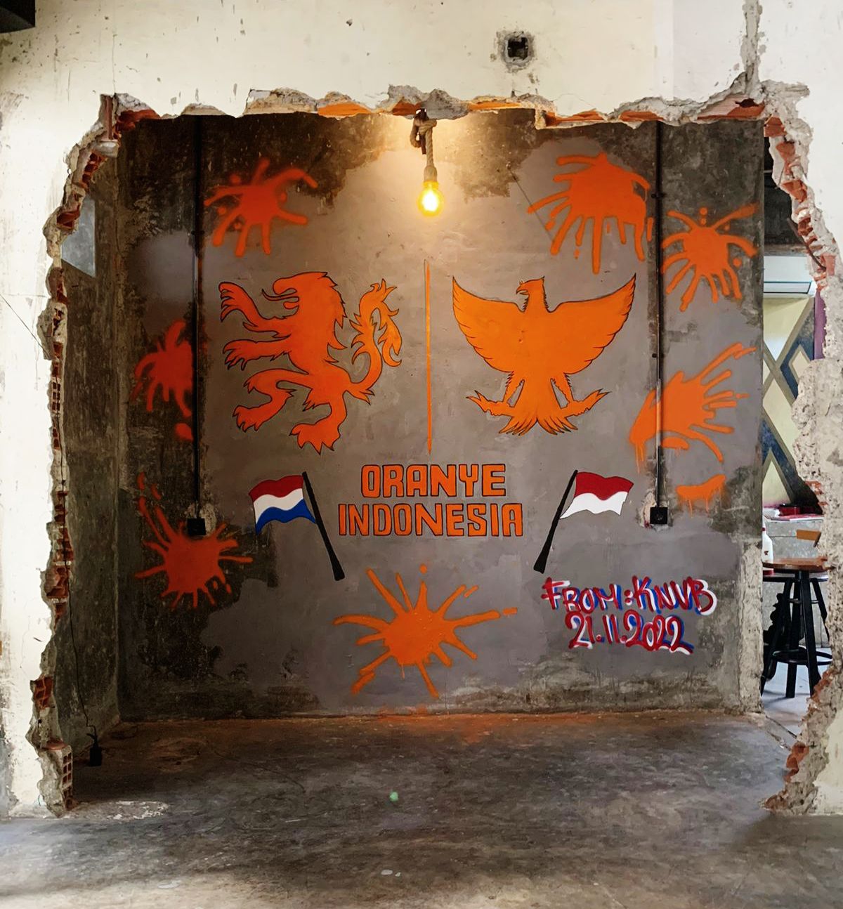 KNVB Beri Hadiah Mural untuk Penggemar di Indonesia, Bukti Kedekatan dengan Tim Oranje