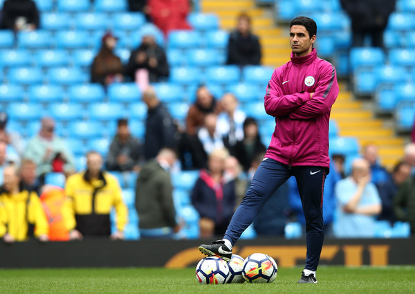Manchester City Restui Mikel Arteta Latih Arsenal