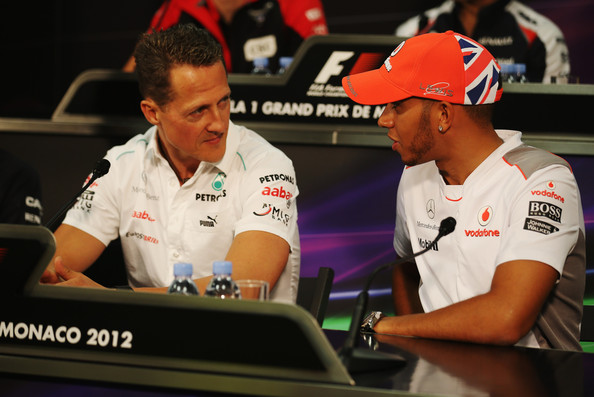 Hamilton dan Schumacher