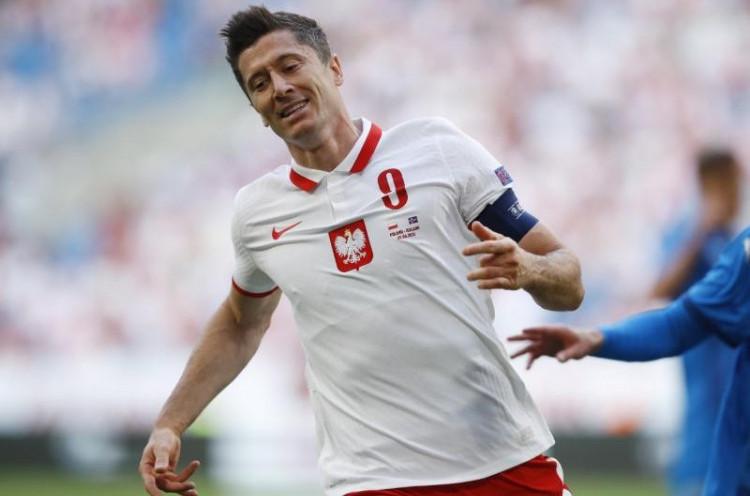 Di Turnamen Besar bersama Polandia, Lewandowski Hilang Taji 