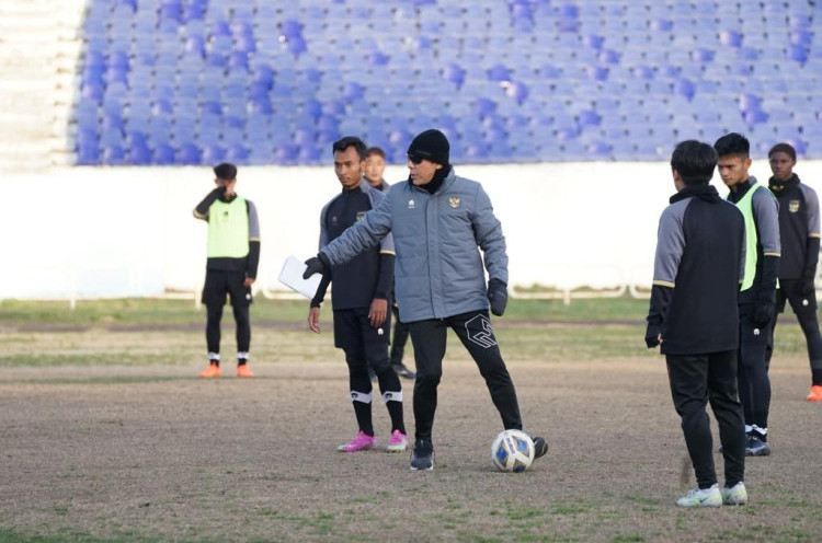 Shin Tae-yong Kritik Kualitas Tempat Latihan Timnas Indonesia U-20 di Uzbekistan