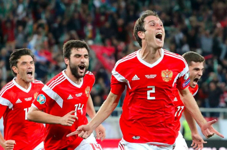 Profil Timnas Rusia di Piala Eropa 2020: Dibayangi Sukses Masa Lalu