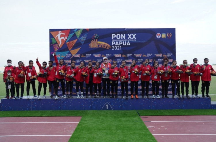 PON Papua: Tuan Rumah Raih Emas Sepak Bola Putri