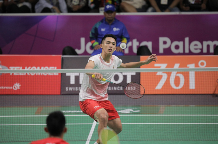 Jonatan Christie Kalah, Indonesia Tertinggal dari China pada Final Bulu Tangkis Asian Games 2018