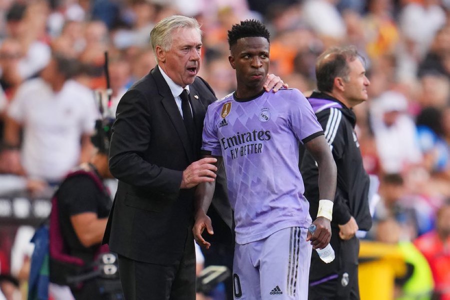 Geramnya Ancelotti Dengar Vinicius Diteriaki dengan Sebutan Monyet