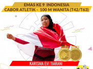 Raih Medali Emas Asian Para Games 2018, Kharisma Evi Berharap Tampil di Paralimpiade 2020