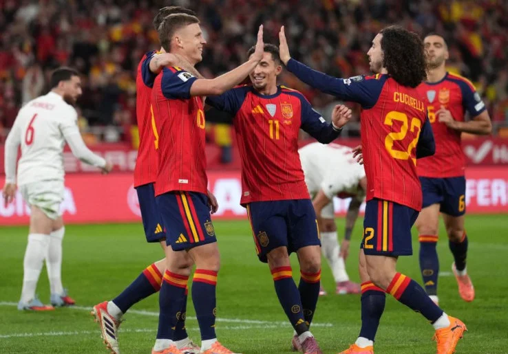 Hasil Kualifikasi Piala Dunia 2026: Belgia Pesta Gol, Spanyol Imbang