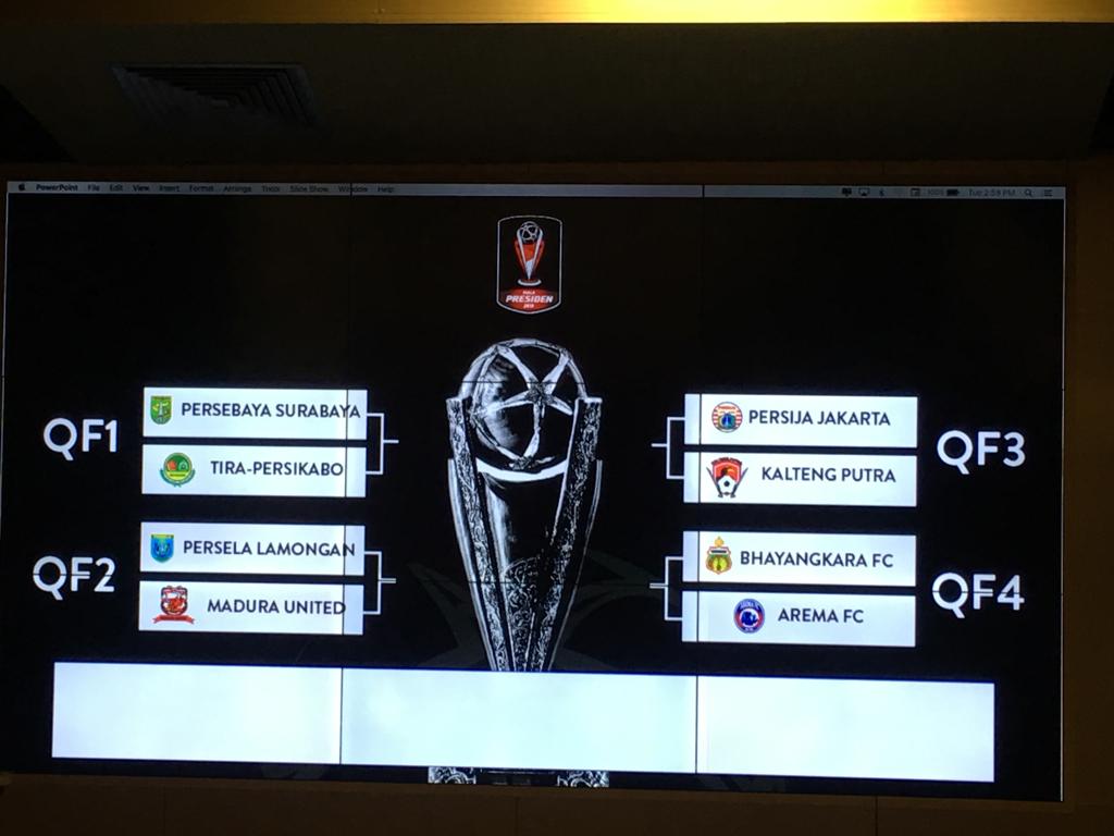 Jadwal Laga Babak Delapan Besar Piala Presiden 2019