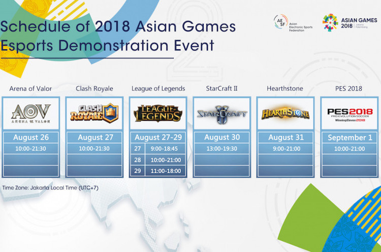 Jadwal Lengkap Esports pada Asian Games 2018, Termasuk PES