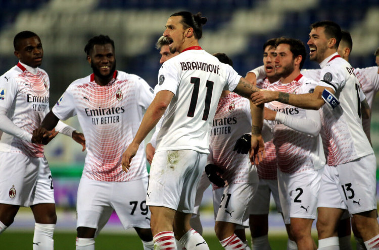 Taklukkan Cagliari, AC Milan Resmi Sandang Status Juara Paruh Musim