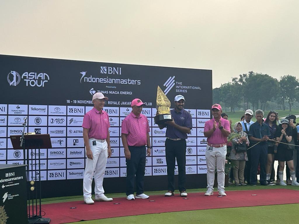 Pegolf India Gaganjeet Bhullar Raih Juara BNI Indonesian Masters 2023