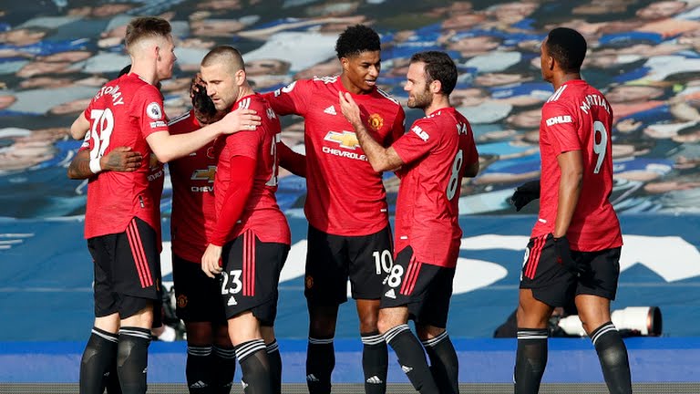 Everton 1-3 Manchester United: Gol Perdana Cavani Hiasi Kemenangan Setan Merah
