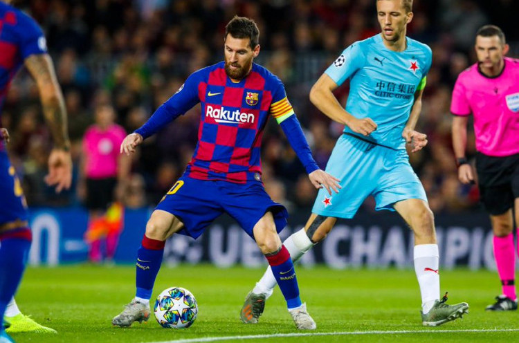 Ditahan Slavia Praha, Barcelona Dianggap Terlalu Mengandalkan Lionel Messi