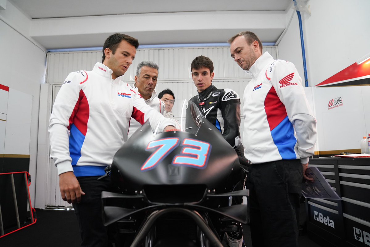 Penampakan Alex Marquez dengan Motor Honda di Tes Valencia 