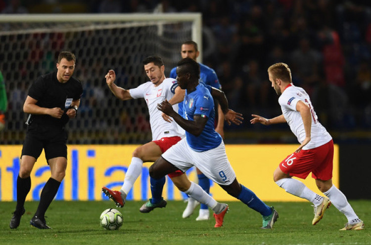 Hasil Pertandingan Liga Negara-negara Eropa: Italia Susah Payah Imbangi Polandia 
