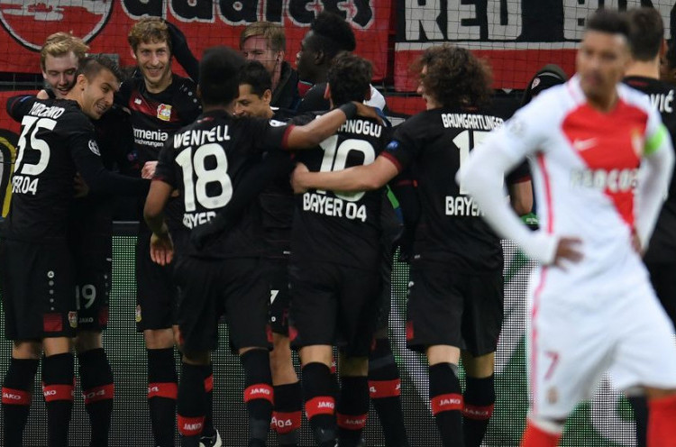 Hasil Liga Champions: Bayer Leverkusen Menang Telak Atas AS Monaco