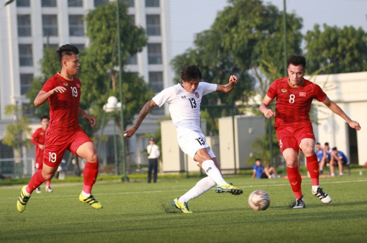 Lawan Kuat Timnas Indonesia U-23 di SEA Games 2019, Vietnam Imbang 2-2 Kontra Myanmar