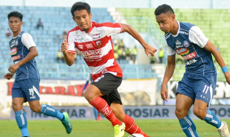 Laga Amal Haringga dengan Ikrar Antara Arema FC Vs Madura United Berakhir 1-1