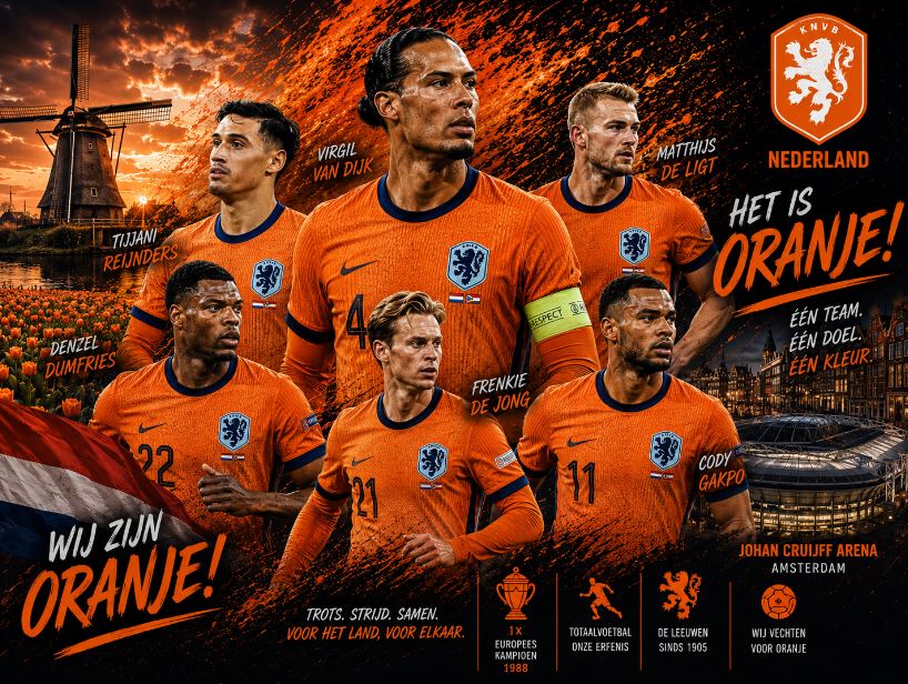 Profil Tim Kuda Hitam Juara Piala Dunia 2026: Timnas Belanda, Pencetus Total Football Tanpa Titel Prestisius