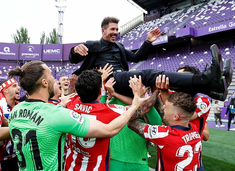 Diego Simeone Bandingkan Dua Tim Juara Atletico Madrid