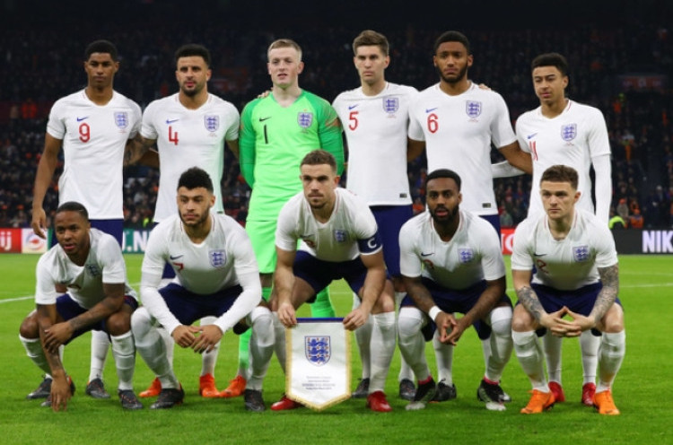Profil Tim Unggulan Piala Dunia 2018: Inggris
