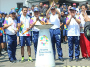 Api Obor Asian Games 2018 Sempat Diinapkan Satu Hari di Kota Bandung