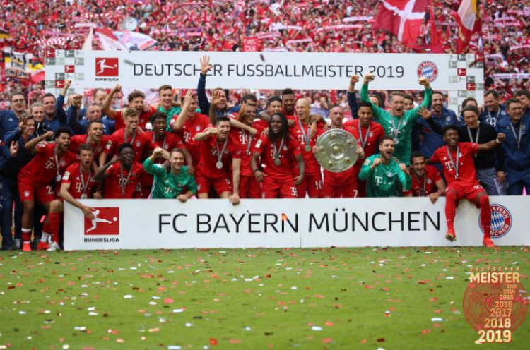 Bayern 5-1 Frankfurt: Robbery Cetak Gol, Die Roten Juara Bundesliga 2018-19