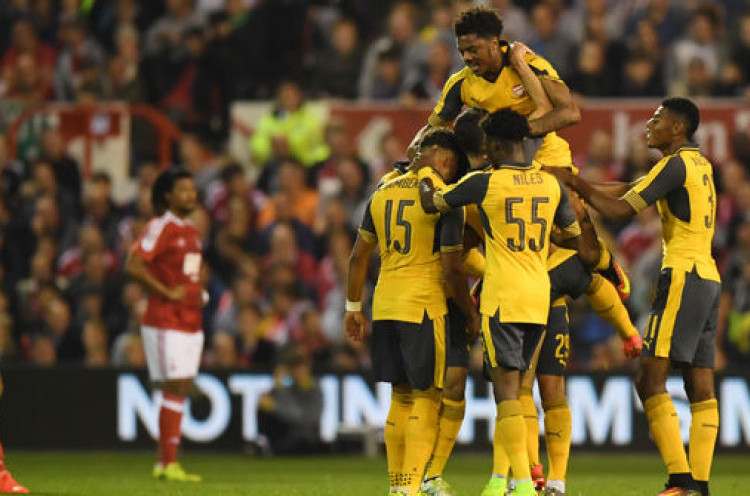 Hasil Pertandingan EFL Cup : Brace Lucas Perez Bawa Arsenal Menang Atas Nottingham Forest